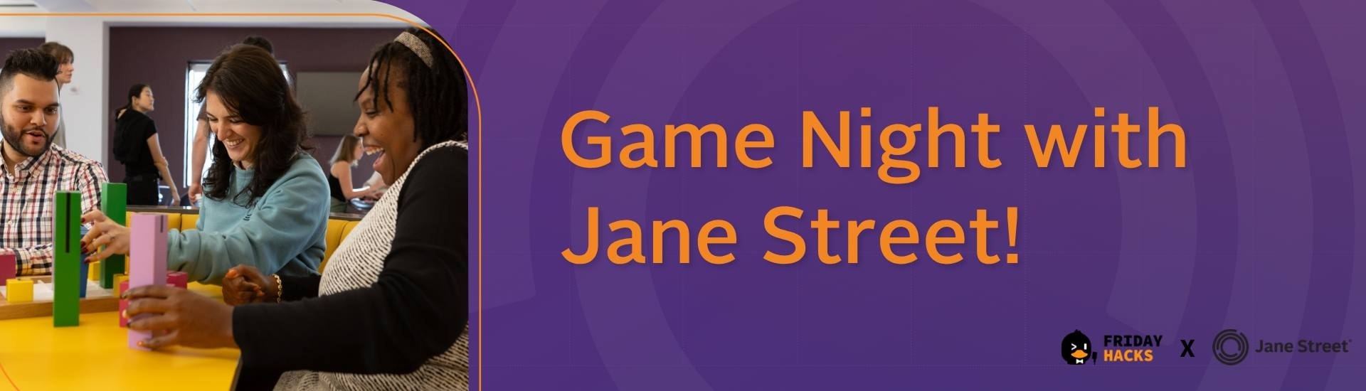 Friday Hacks #299 Jane Street x NUS Hackers Game Night banner