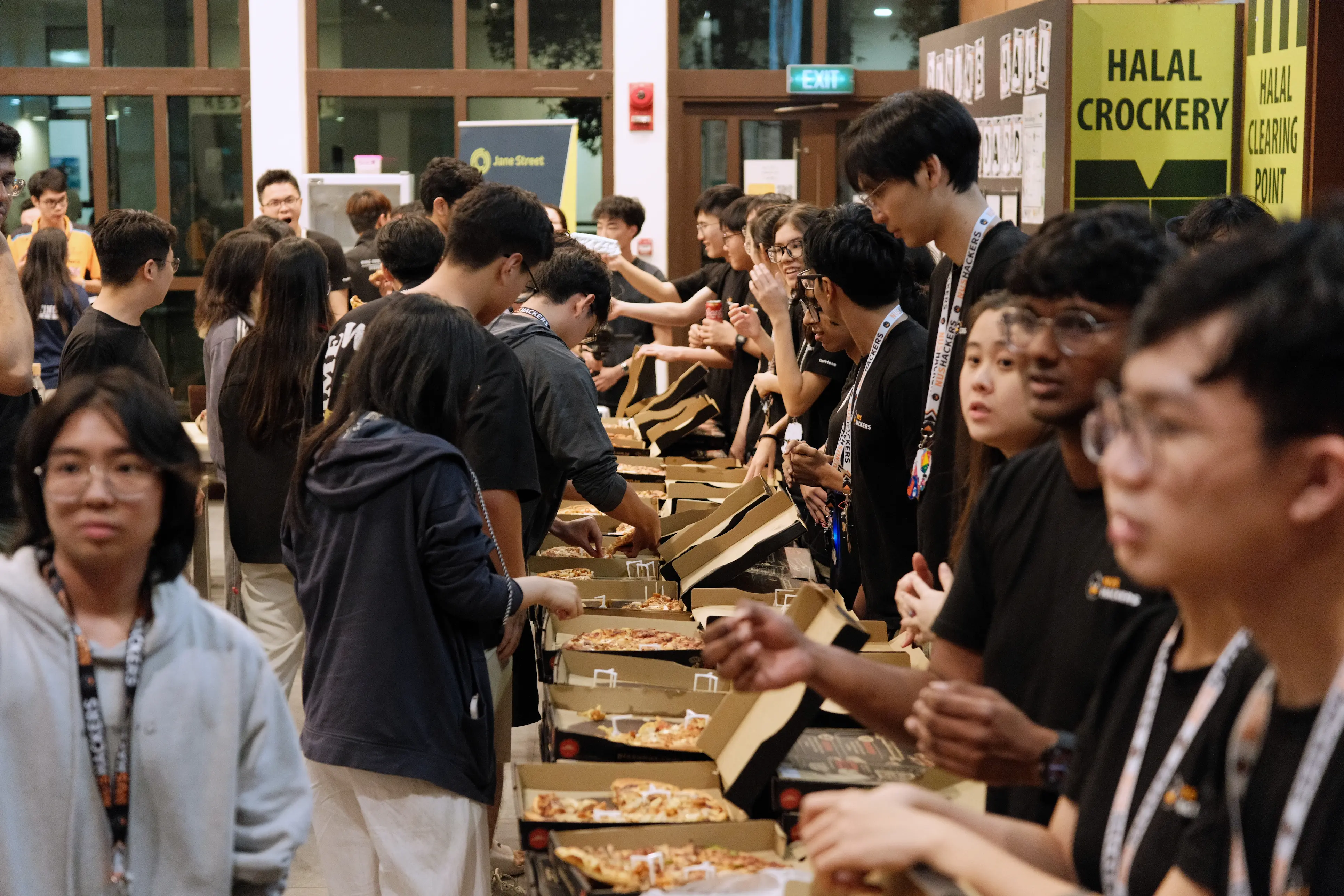 Pizza supper at 11pm on day 1